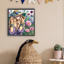 Load image into Gallery viewer, Diamond Painting - Partial Special Shaped - Flower beauty (30*30CM)
