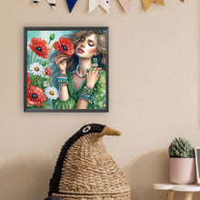 Load image into Gallery viewer, Diamond Painting - Partial Special Shaped - Flower beauty (30*30CM)
