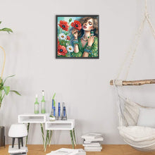 Load image into Gallery viewer, Diamond Painting - Partial Special Shaped - Flower beauty (30*30CM)
