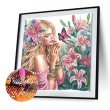 Load image into Gallery viewer, Diamond Painting - Partial Special Shaped - Flower beauty (30*30CM)

