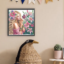 Load image into Gallery viewer, Diamond Painting - Partial Special Shaped - Flower beauty (30*30CM)
