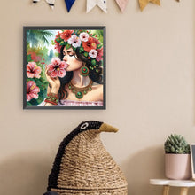 Load image into Gallery viewer, Diamond Painting - Partial Special Shaped - Flower beauty (30*30CM)
