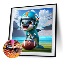Load image into Gallery viewer, Diamond Painting - Full Round - Miami Dolphins football (30*30CM)

