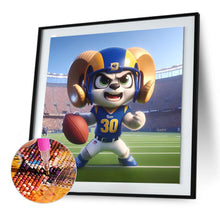 Load image into Gallery viewer, Diamond Painting - Full Round - Los Angeles Rams football (30*30CM)
