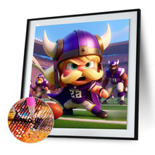 Load image into Gallery viewer, Diamond Painting - Full Round - Minnesota Vikings football (30*30CM)

