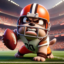 Load image into Gallery viewer, Diamond Painting - Full Round - Cleveland Browns football (30*30CM)
