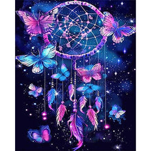 Load image into Gallery viewer, 6pcs Round Diamond Painting Set - Flower butterfly (30*40CM)

