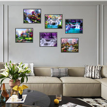 Load image into Gallery viewer, 6pcs Round Diamond Painting Set - Beautiful scenery (40*30CM)
