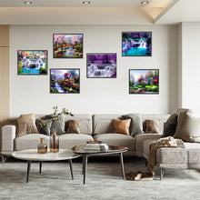 Load image into Gallery viewer, 6pcs Round Diamond Painting Set - Beautiful scenery (40*30CM)
