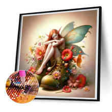 Load image into Gallery viewer, Diamond Painting - Full Round - Elf girl sitting on shoes (30*30CM)
