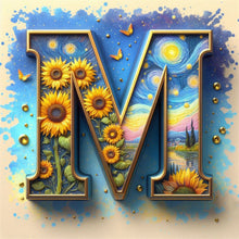 Load image into Gallery viewer, AB Diamond Painting - Full Square - Van Gogh letters (30*30CM)
