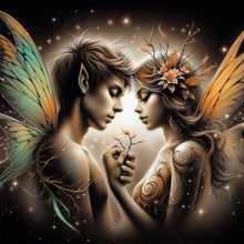 Load image into Gallery viewer, Diamond Painting - Full Round - Snuggling couple (30*30CM)
