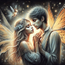 Load image into Gallery viewer, Diamond Painting - Full Round - Snuggling couple (30*30CM)
