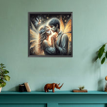 Load image into Gallery viewer, Diamond Painting - Full Round - Snuggling couple (30*30CM)
