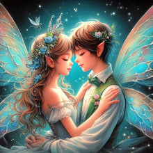 Load image into Gallery viewer, Diamond Painting - Full Round - Snuggling couple (30*30CM)
