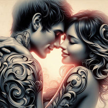 Load image into Gallery viewer, Diamond Painting - Full Round - Snuggling couple (30*30CM)
