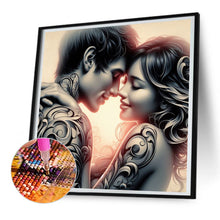 Load image into Gallery viewer, Diamond Painting - Full Round - Snuggling couple (30*30CM)
