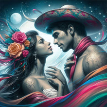Load image into Gallery viewer, Diamond Painting - Full Round - Snuggling couple (30*30CM)
