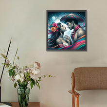 Load image into Gallery viewer, Diamond Painting - Full Round - Snuggling couple (30*30CM)
