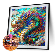 Load image into Gallery viewer, Diamond Painting - Full Round - Dark glass dragon (30*30CM)
