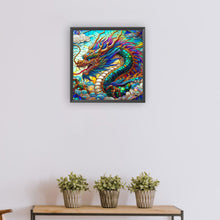 Load image into Gallery viewer, Diamond Painting - Full Round - Dark glass dragon (30*30CM)
