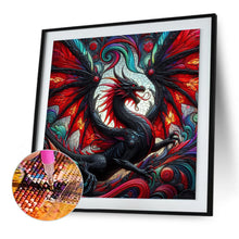 Load image into Gallery viewer, Diamond Painting - Full Round - Dark glass dragon (30*30CM)
