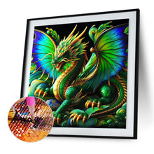 Load image into Gallery viewer, Diamond Painting - Full Round - Dark glass dragon (30*30CM)
