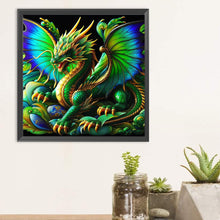 Load image into Gallery viewer, Diamond Painting - Full Round - Dark glass dragon (30*30CM)
