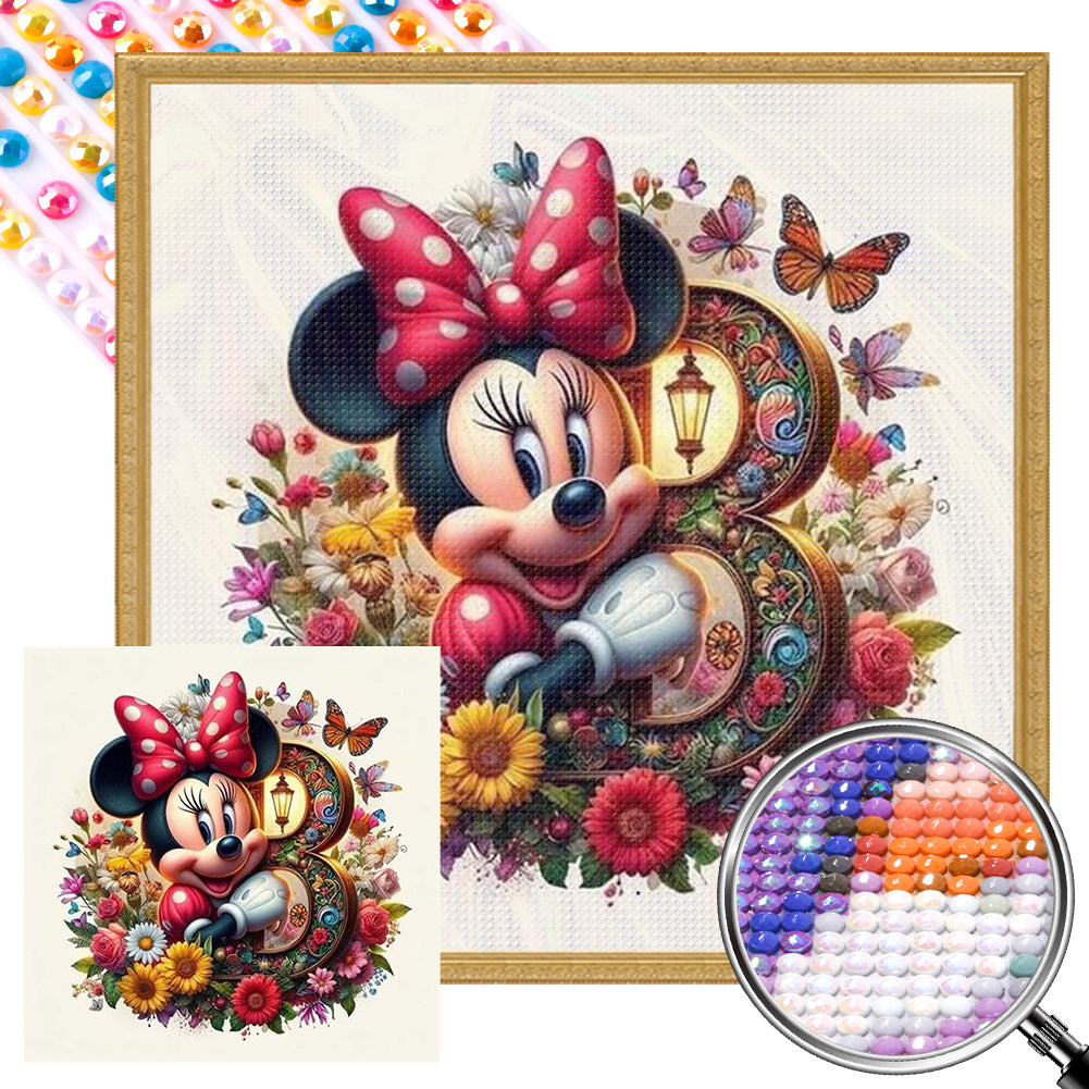 AB Diamond Painting - Full Round - Mickey and Minnie (30*30CM)