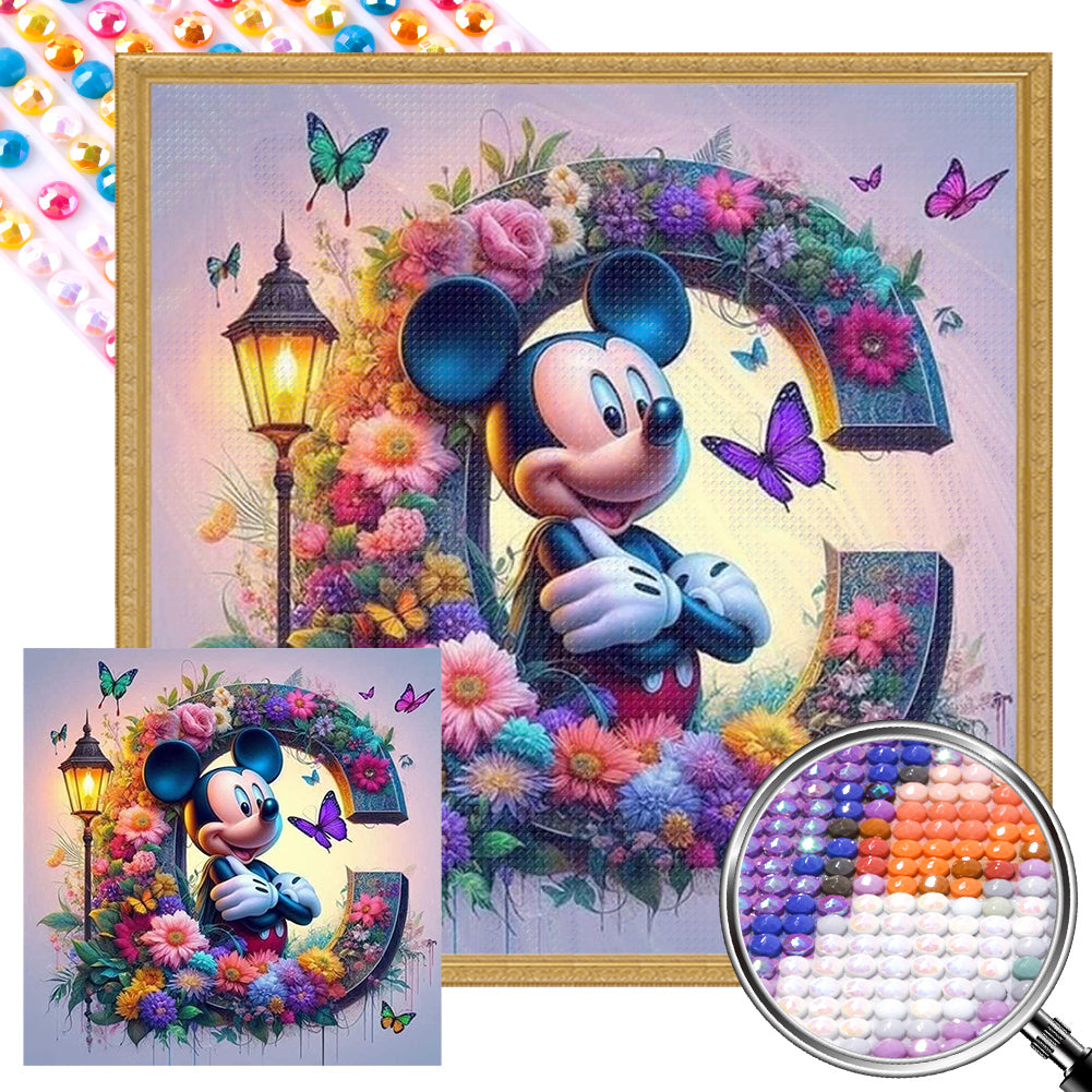 AB Diamond Painting - Full Round - Mickey and Minnie (30*30CM)