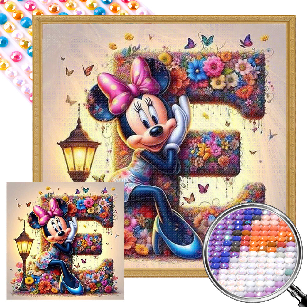 AB Diamond Painting - Full Round - Mickey and Minnie (30*30CM)