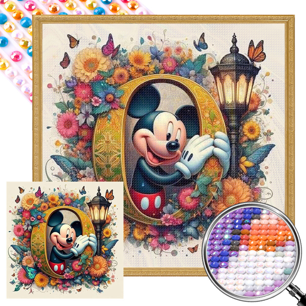 AB Diamond Painting - Full Round - Mickey and Minnie (30*30CM)