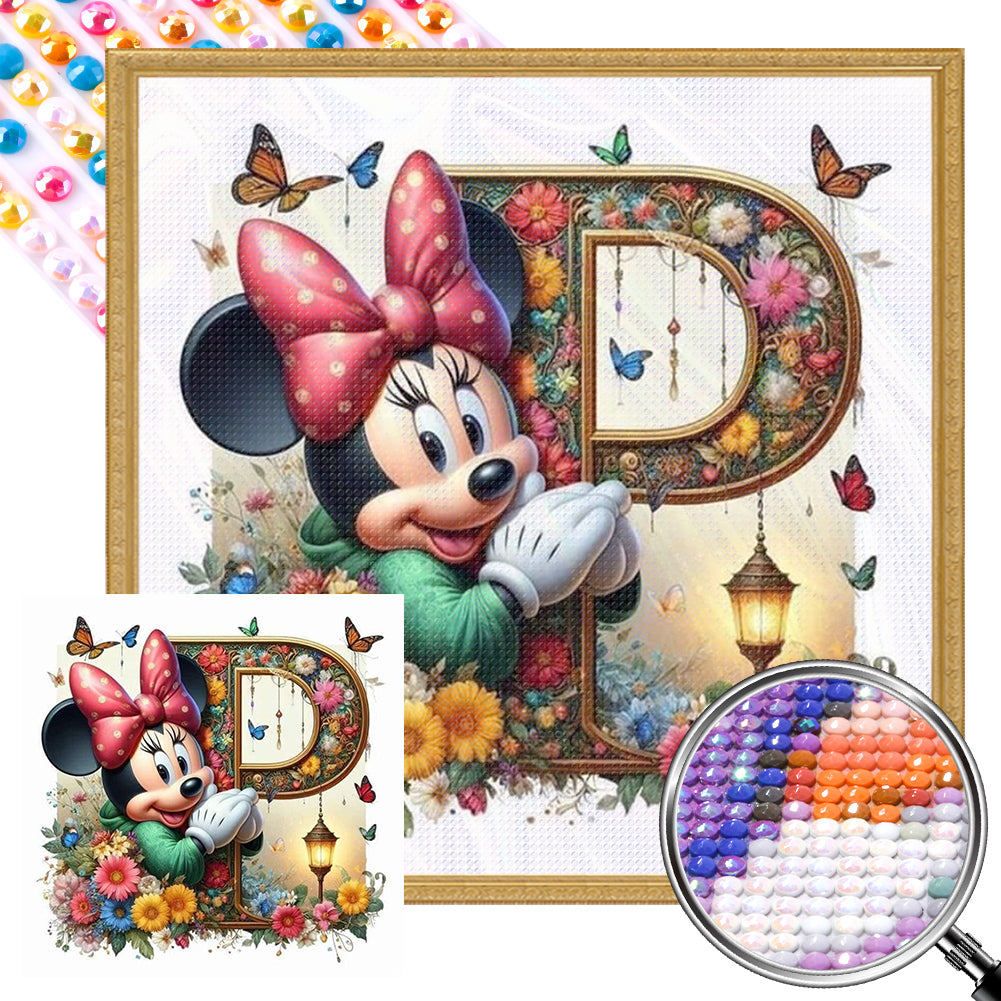 AB Diamond Painting - Full Round - Mickey and Minnie (30*30CM)