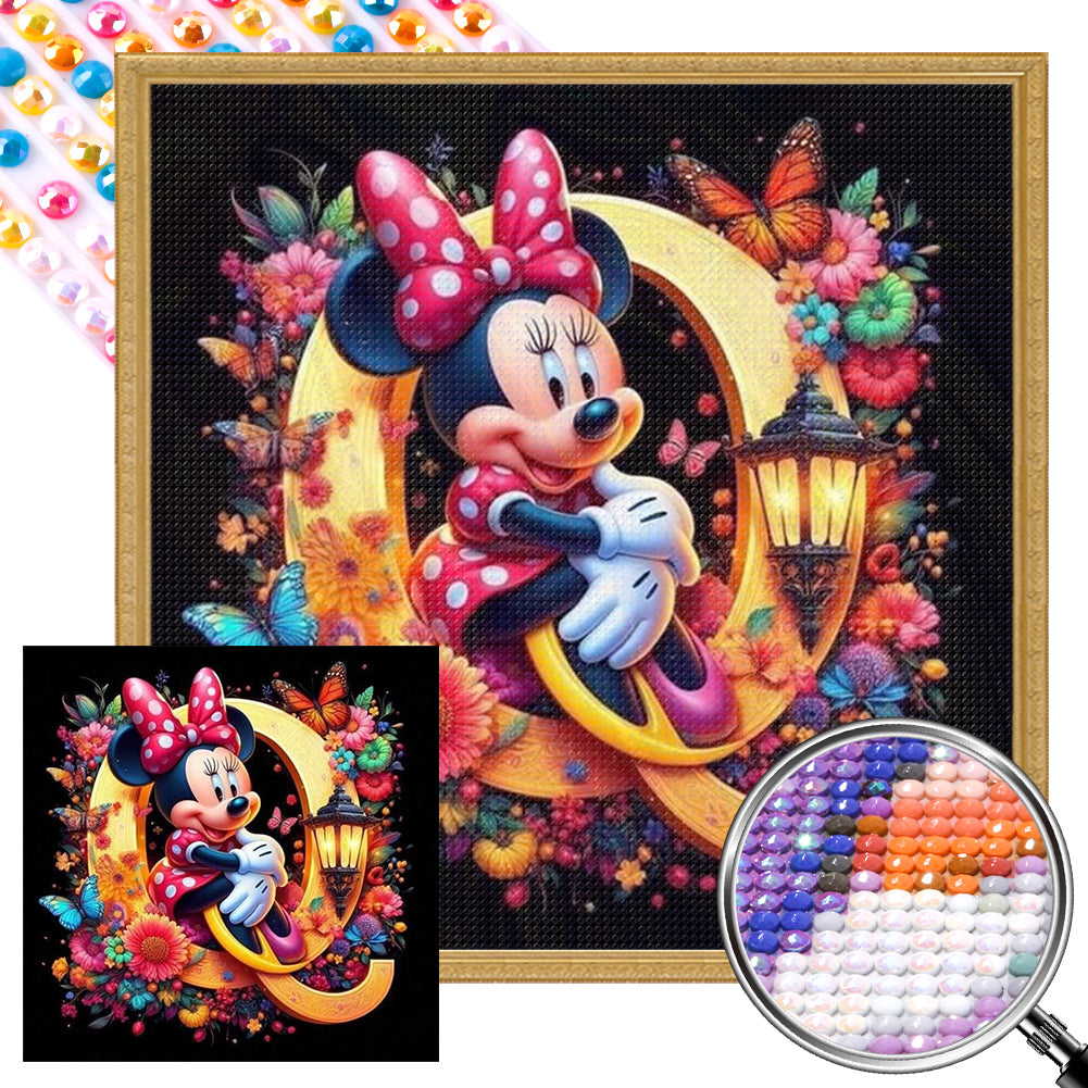 AB Diamond Painting - Full Round - Mickey and Minnie (30*30CM)