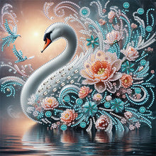 Load image into Gallery viewer, Diamond Painting - Partial Special Shaped - Swan (30*30CM)
