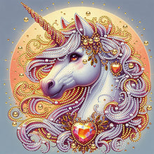 Load image into Gallery viewer, Diamond Painting - Partial Special Shaped - Unicorn (30*30CM)
