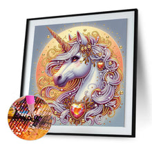 Load image into Gallery viewer, Diamond Painting - Partial Special Shaped - Unicorn (30*30CM)

