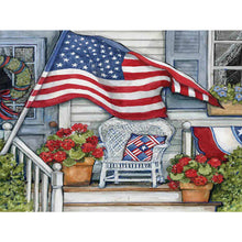 Load image into Gallery viewer, Diamond Painting - Full Round - Flag front porch (40*30CM)
