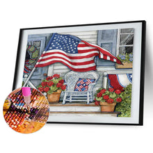 Load image into Gallery viewer, Diamond Painting - Full Round - Flag front porch (40*30CM)
