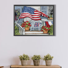 Load image into Gallery viewer, Diamond Painting - Full Round - Flag front porch (40*30CM)
