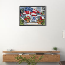 Load image into Gallery viewer, Diamond Painting - Full Round - Flag front porch (40*30CM)
