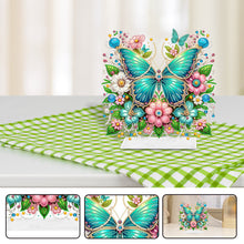 Load image into Gallery viewer, Acrylic Special Shaped Butterfly Flower Desktop Diamond Art Kits for Home Office
