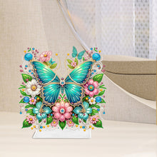 Load image into Gallery viewer, Acrylic Special Shaped Butterfly Flower Desktop Diamond Art Kits for Home Office
