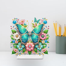 Load image into Gallery viewer, Acrylic Special Shaped Butterfly Flower Desktop Diamond Art Kits for Home Office
