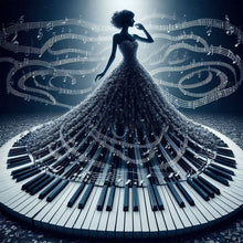 Load image into Gallery viewer, Diamond Painting - Full Round - Piano girl (40*40CM)
