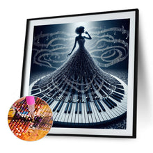Load image into Gallery viewer, Diamond Painting - Full Round - Piano girl (40*40CM)
