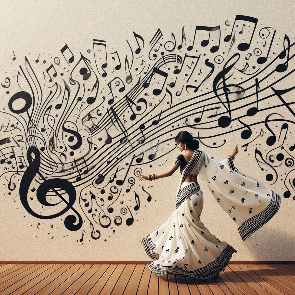 Diamond Painting - Full Round - Piano girl (40*40CM)