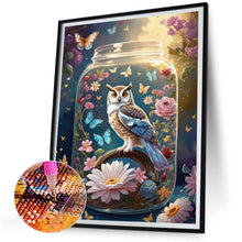 Load image into Gallery viewer, Diamond Painting - Full Round - Glass Owl (30*40CM)
