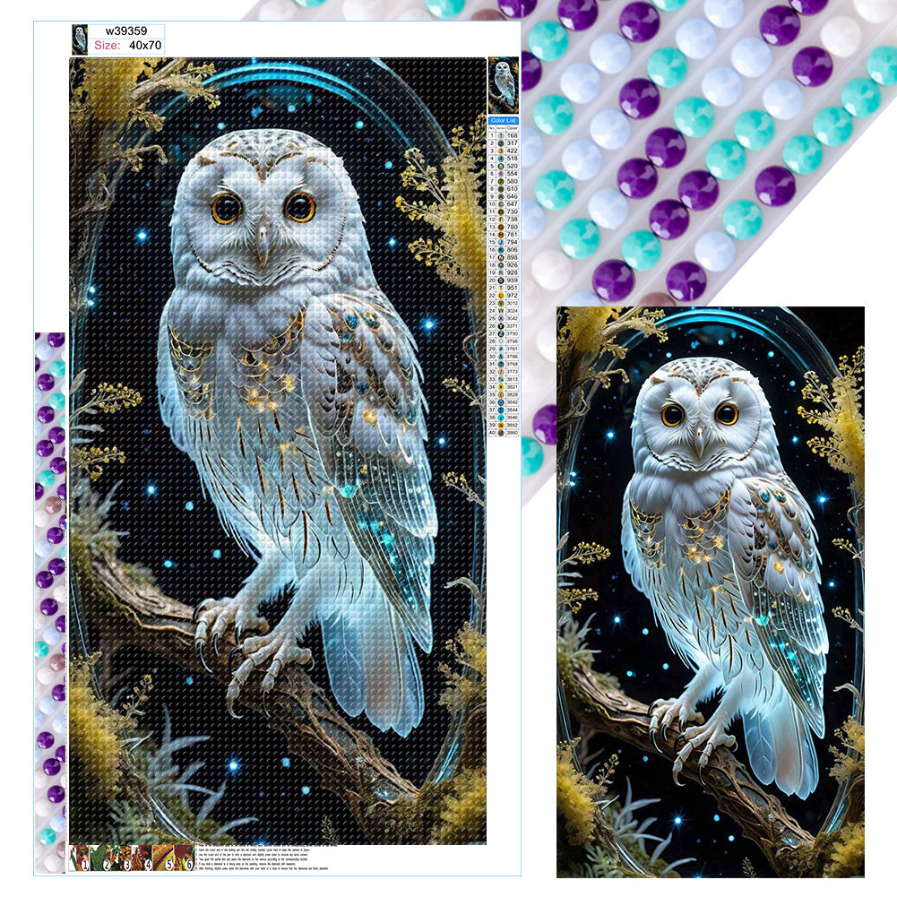 Diamond Painting - Full Round - Owl (40*70CM)