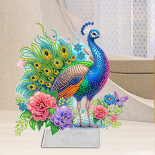 Load image into Gallery viewer, Peacock Acrylic Special Shape Diamond Painting Desktop Decorations for Beginners
